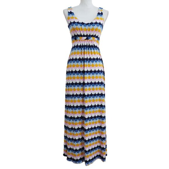 Boden Scallop Stripe Maxi Dress - Picture 3 of 11